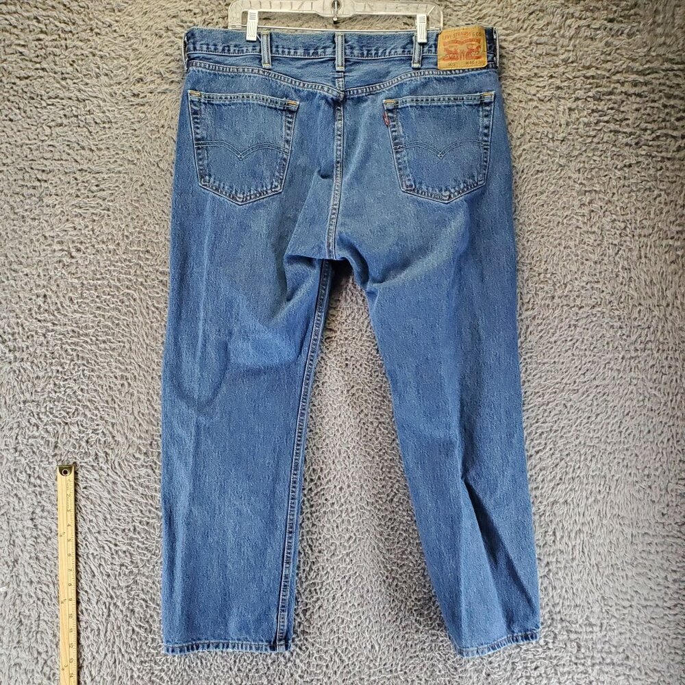 Levis Jeans Mens Size 40x30 Blue 505 Original Fit Straight Leg Denim